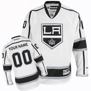 Kinder Los Angeles Kings Eishockey Trikot Benutzerdefinierte Auswärts Weiß Authentic